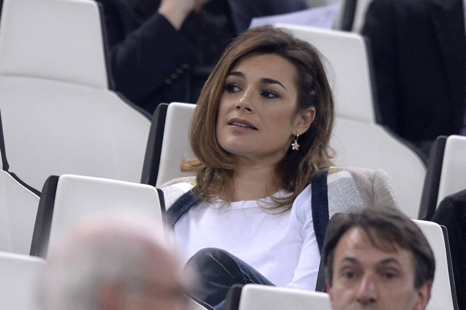 Tra i tifosi anche Alena Seredova, moglie di Gigi Buffon. LaPresse